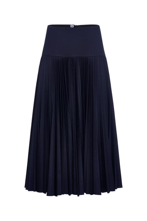 Plissee Jersey Skirt