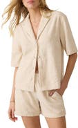 Faherty Cabana Towel Terry Camp Shirt