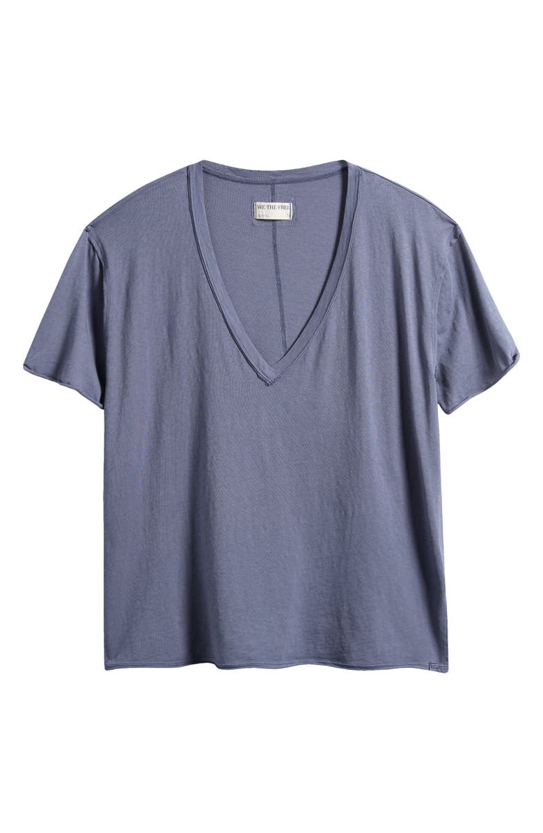 Free People Nina V-Neck Cotton T-Shirt, Alternate, color, Big Dipper