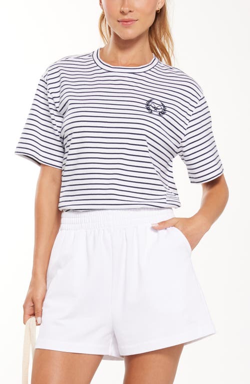Recess X Zella Stripe Boxy Cotton T-shirt