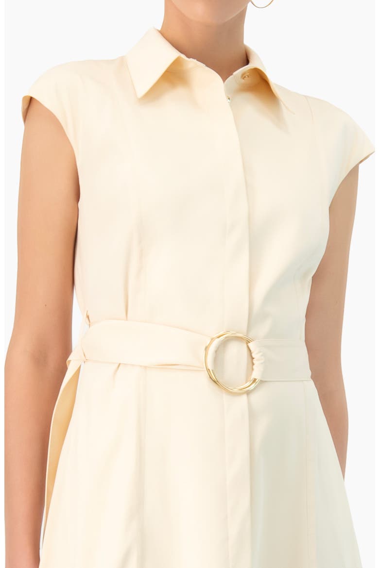 Midi Wide Shirt Dress, Alternate, color, Sand
