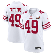 Nike Men's Nike The Faithful White San Francisco 49ers 80th Anniversary Game Jersey