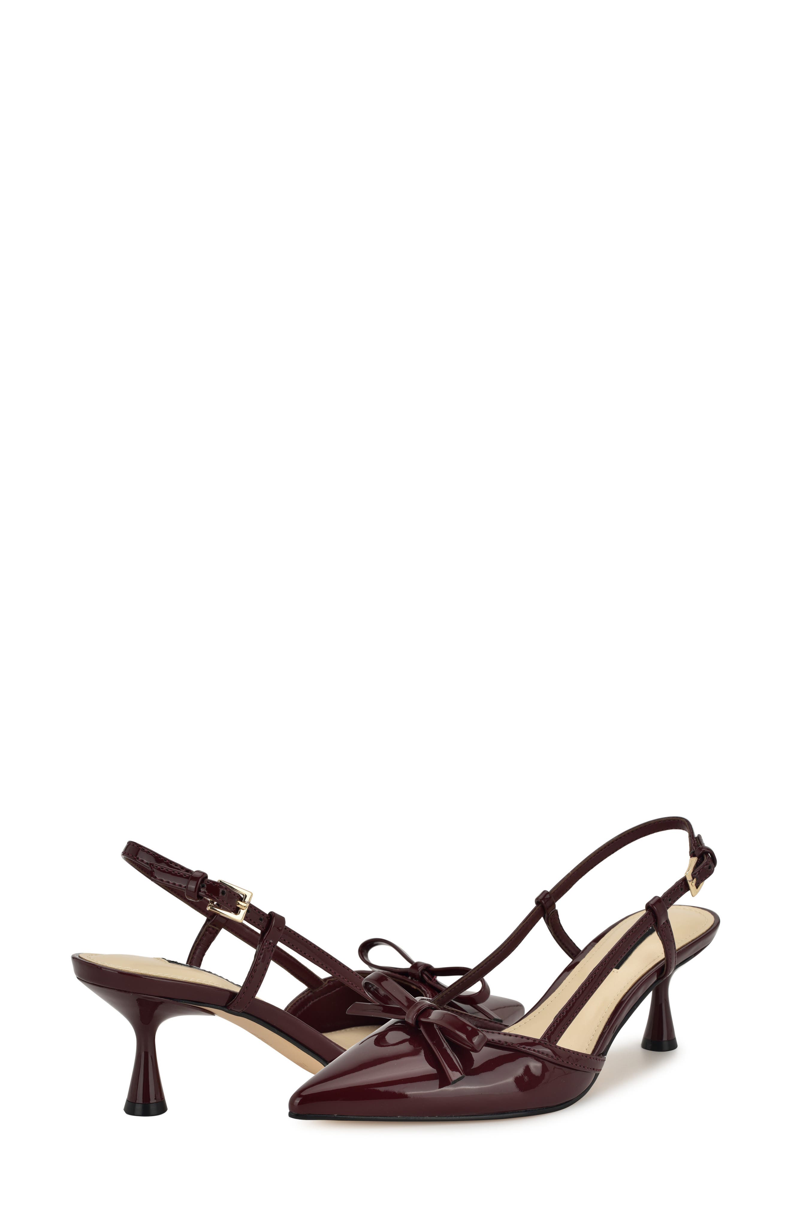 Nine West Reega Slingback Pointed Toe Pump, Alternate, color, 