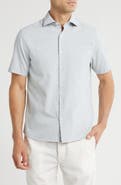 WESTZEROONE Fratter Short Sleeve Organic Cotton Button-Up Shirt