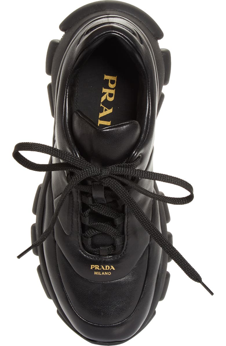 Prada Monolith Athletic Sneaker, Alternate, color, Nero