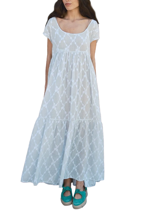 LouLou Tiered Low Scoop Maxidress