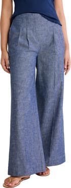 nz BY NIC AND ZOE Ellis Wide Leg Chambray Pants