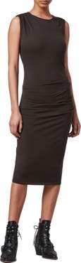AllSaints Rina Side Ruched Body-Con Dress