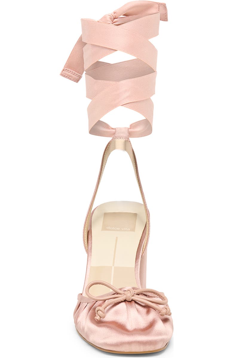 Dolce Vita Tisha Ankle Wrap Pump, Alternate, color, Light Blush Satin