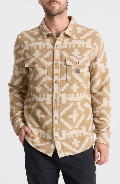 Nordsman Jacquard Flannel Snap-Up Overshirt