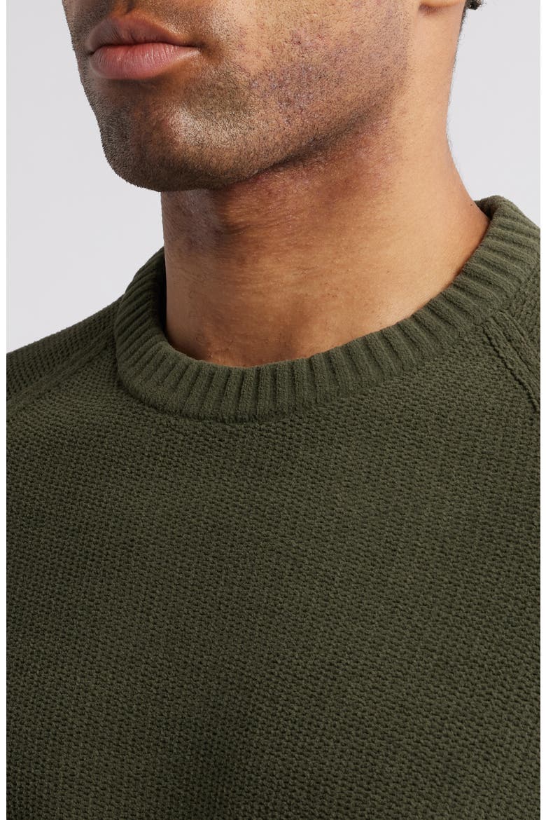 Shoreline Chenille Crewneck Sweater, Alternate, color, FOREST NIGHT