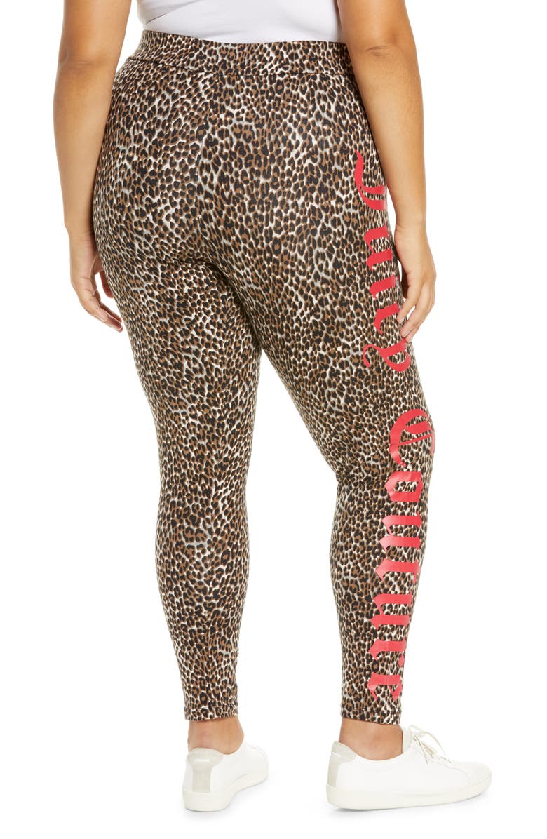 Juicy Couture Animal Print Leggings, Alternate, color, 