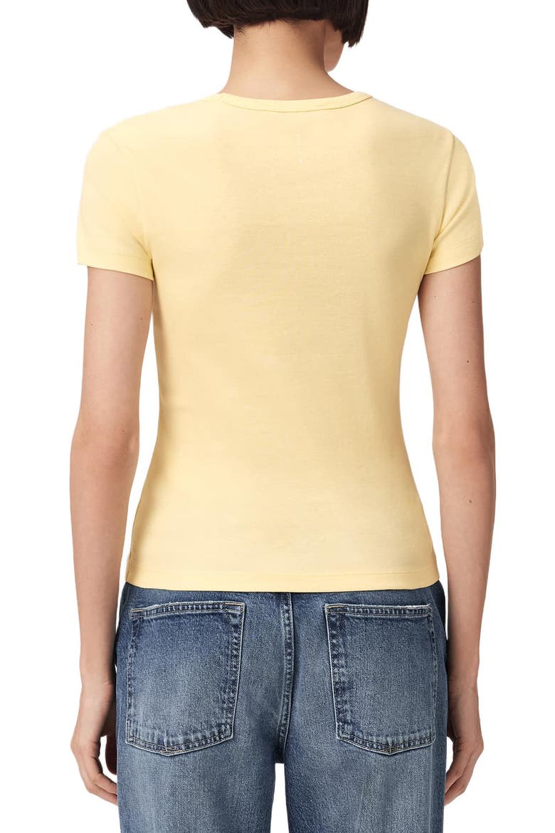 Stevie Cotton T-Shirt, Alternate, color, HAY YELLOW