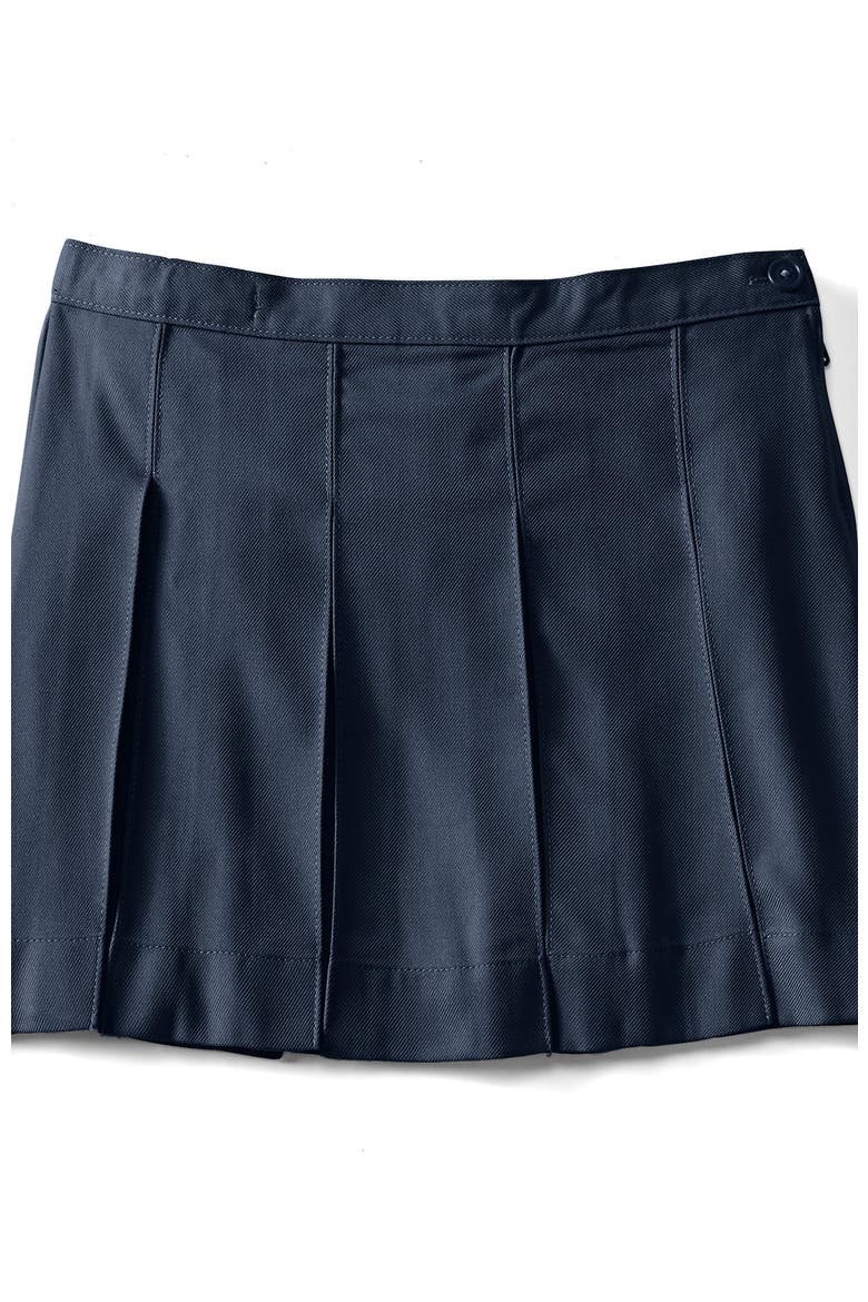 School Uniform Girls Solid Box Pleat Skirt Above Knee, Alternate, color, Classic Navy