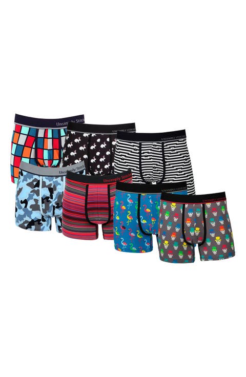 7-Pack Assorted Stretch Cotton Trunks