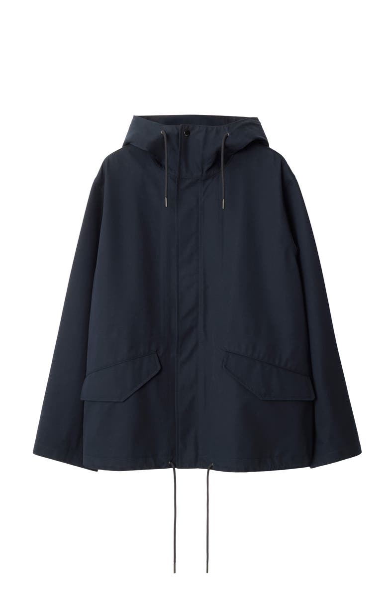 Burberry Short Bonded Gabardine Parka, Main, color,