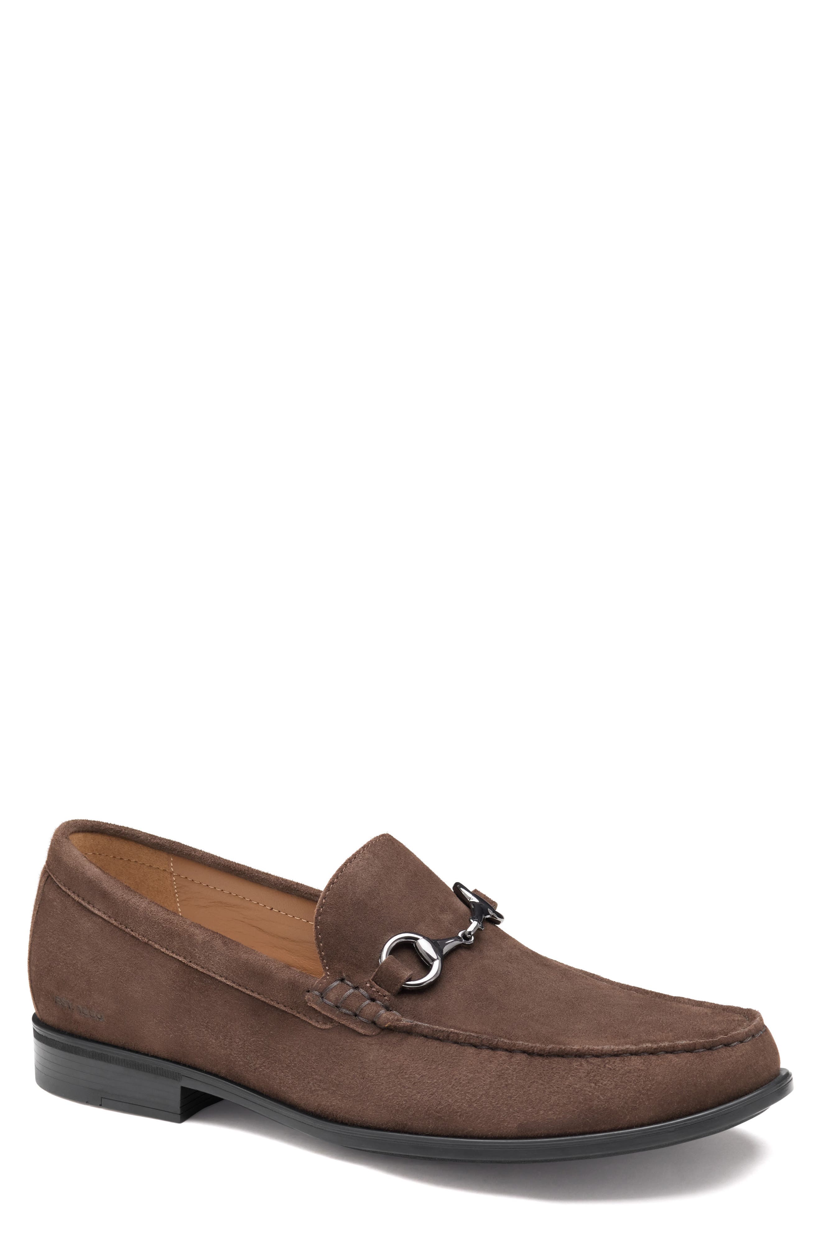 Johnston & Murphy XC Flex Harrison Loafer, Main, color, Dark Brown Suede