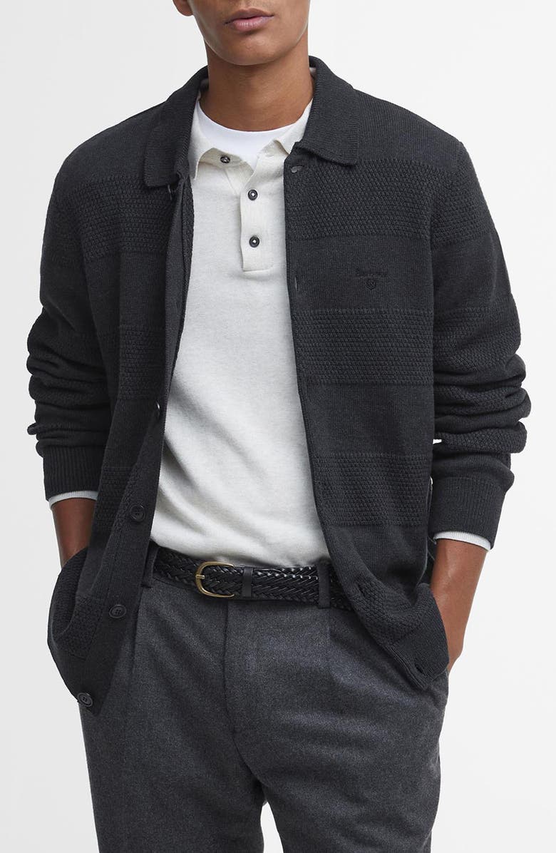 Barbour Filley Textured Cotton Cardigan, Main, color, 