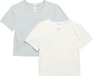 YOGALICIOUS 2-Pack Tara Heavenly Rib Crop T-Shirts