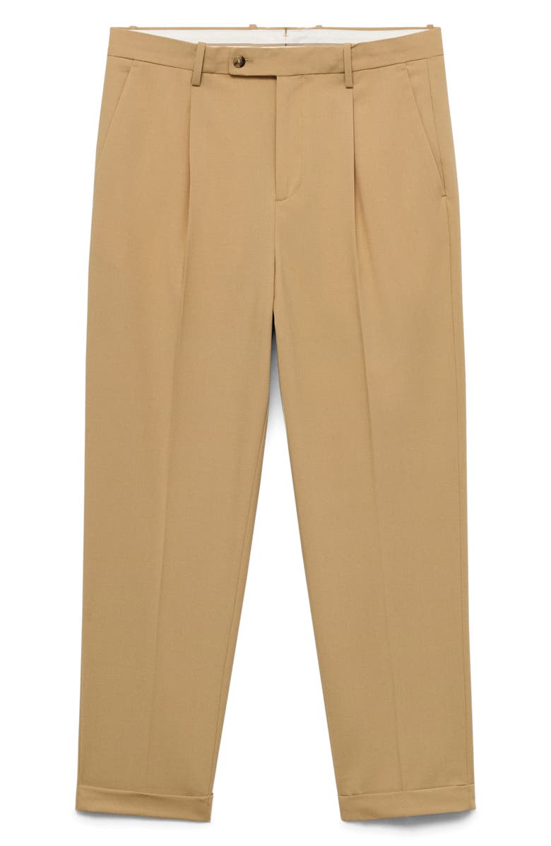 MANGO Suit Pants, Alternate, color, Beige