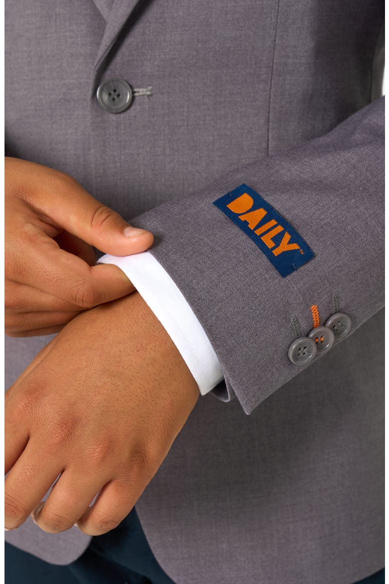 x Batman Kids' Daily Slim Fit Grey Stretch Sport Coat, Alternate, color, GREY