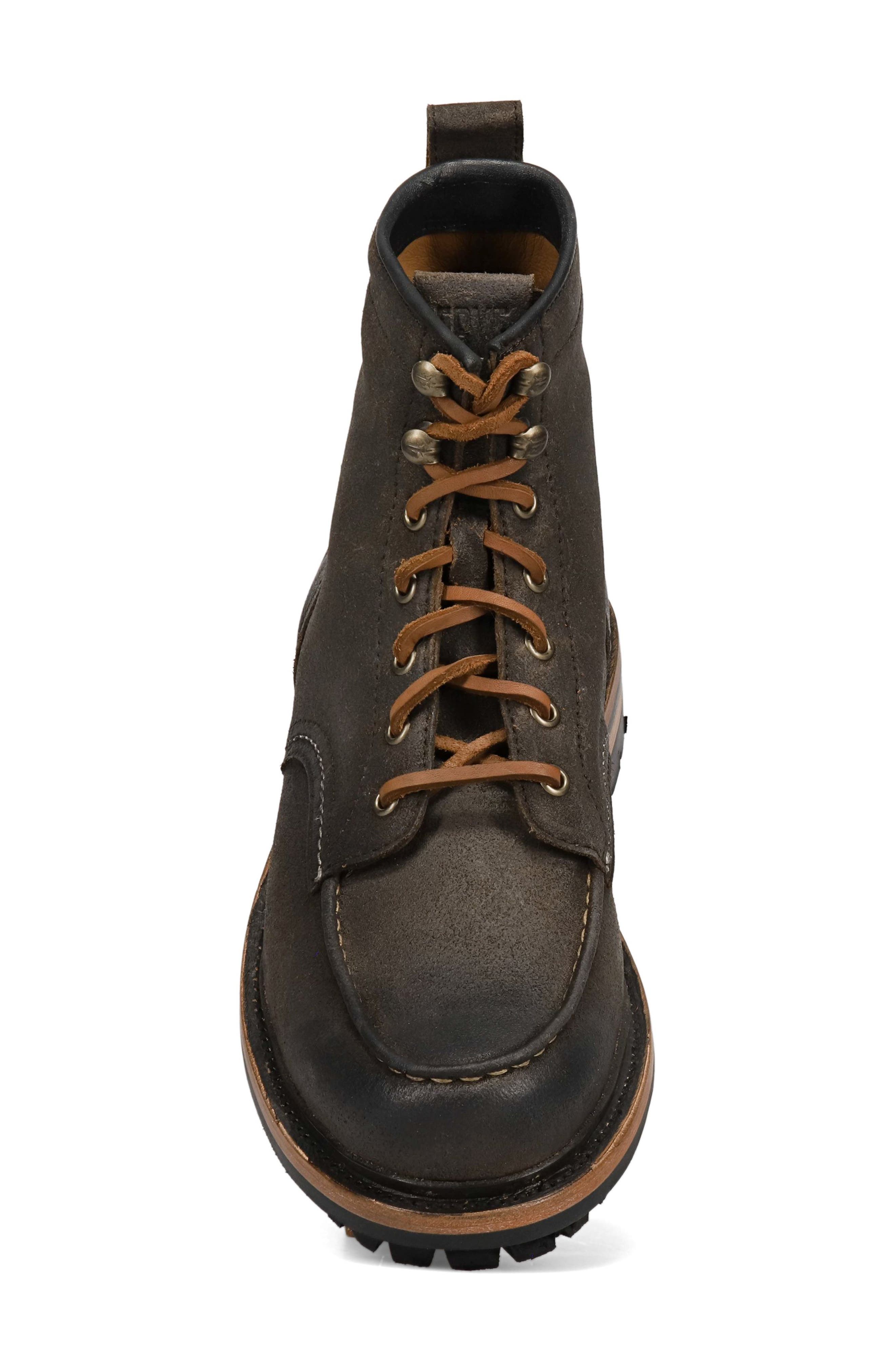 Frye Hudson Work Boot (Men) Hudson Work Boot, Alternate, color, Chocolate