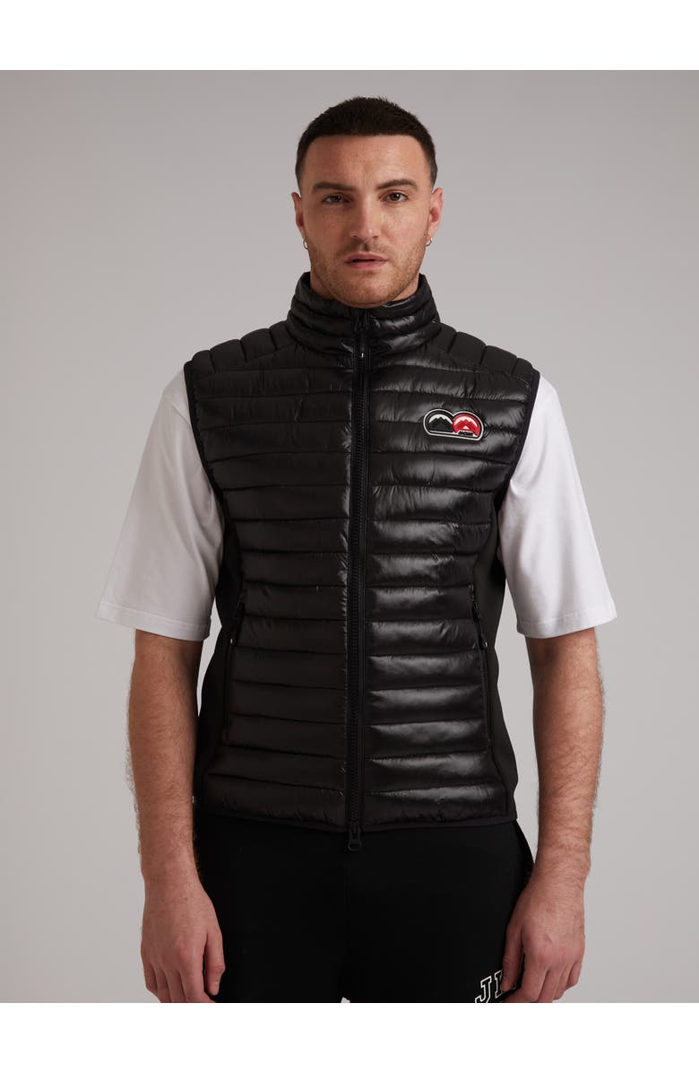 JACK1T Sport L1Te Funnel Neck Gilet, Main, color, Black