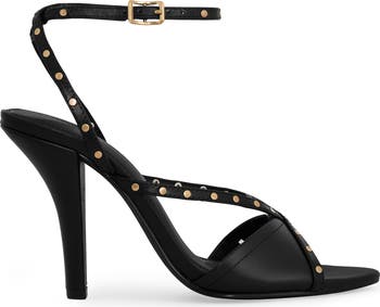 Studded Ankle Strap Sandal