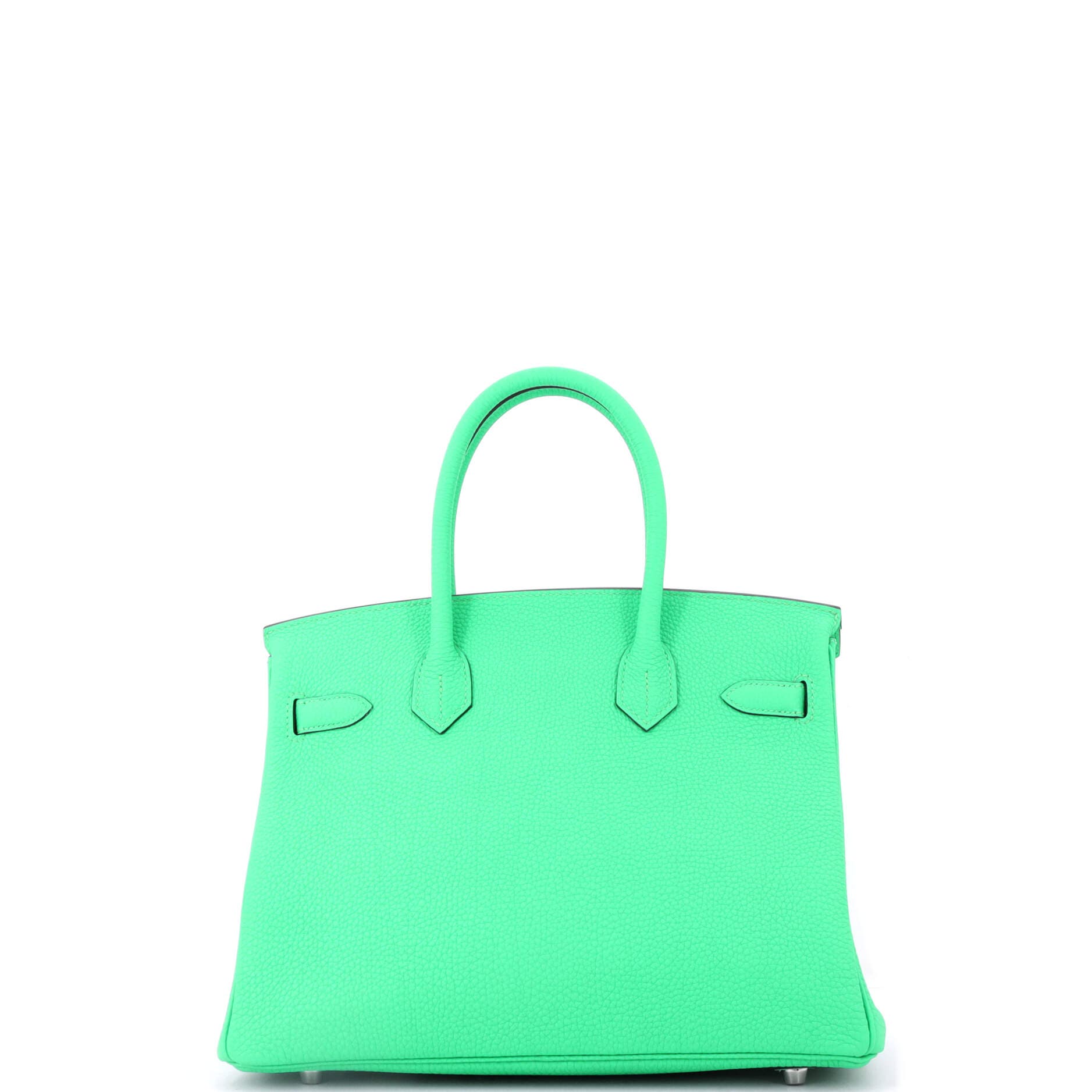 Pre-Owned Hermes Birkin Handbag Green Togo with Palladium Hardware 30, Alternate, color, 