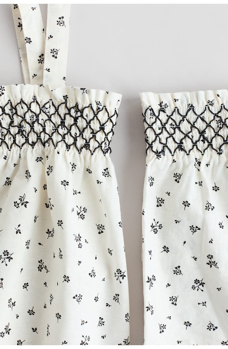 H&M 2-piece linen-blend set, Alternate, color, Cream/Floral