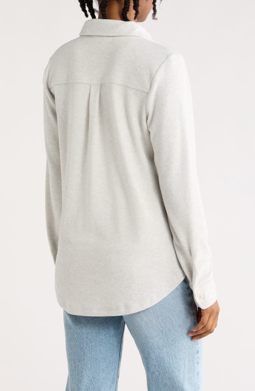 Thread & Supply Lewis Button-up Shirt Jacket In White
