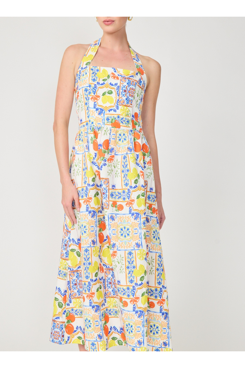 Colby Dress, Alternate, color, Naples print