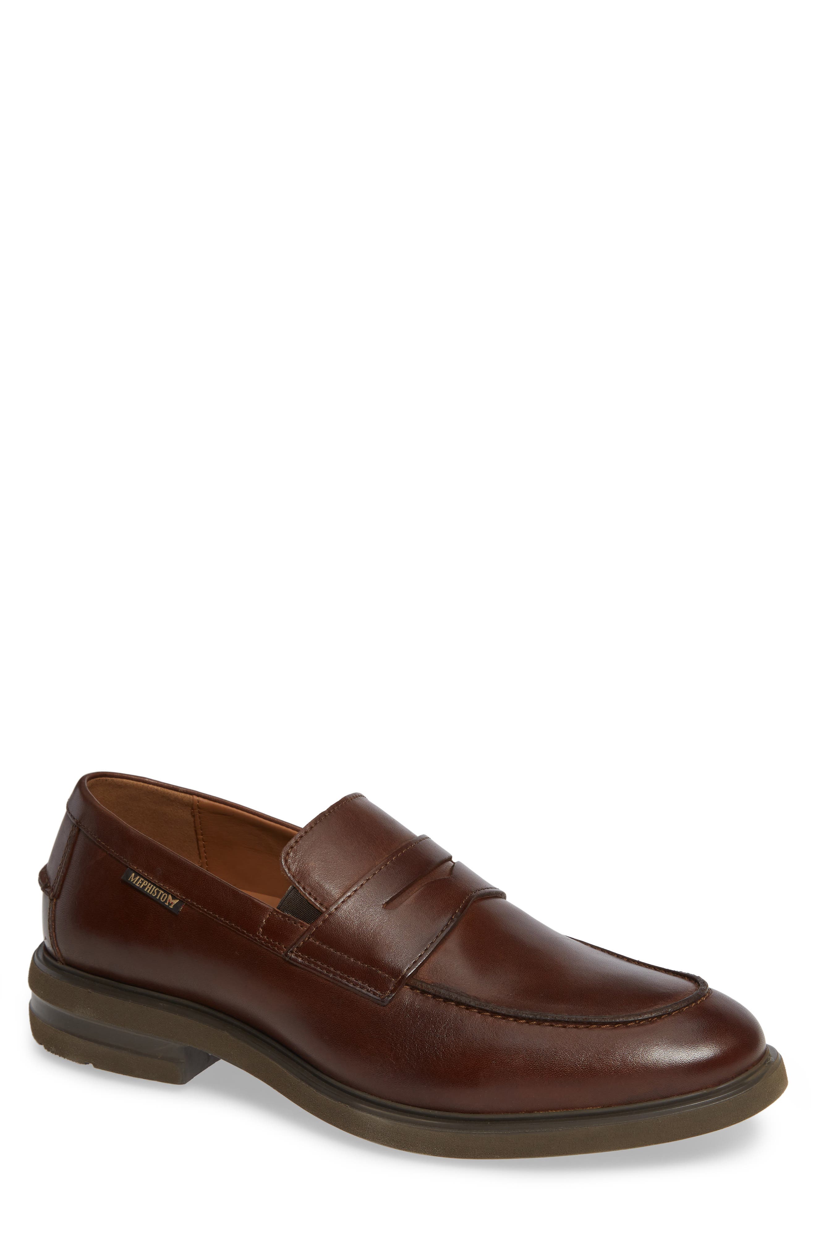 Orelien Penny Loafer, Main, color, HAZELNUT LEATHER