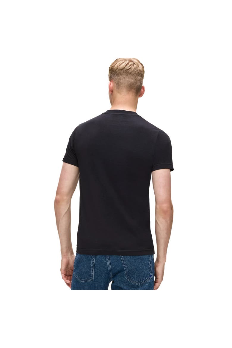 Men's Slim-Fit Outline Logo T-Shirt, Alternate, color, Black