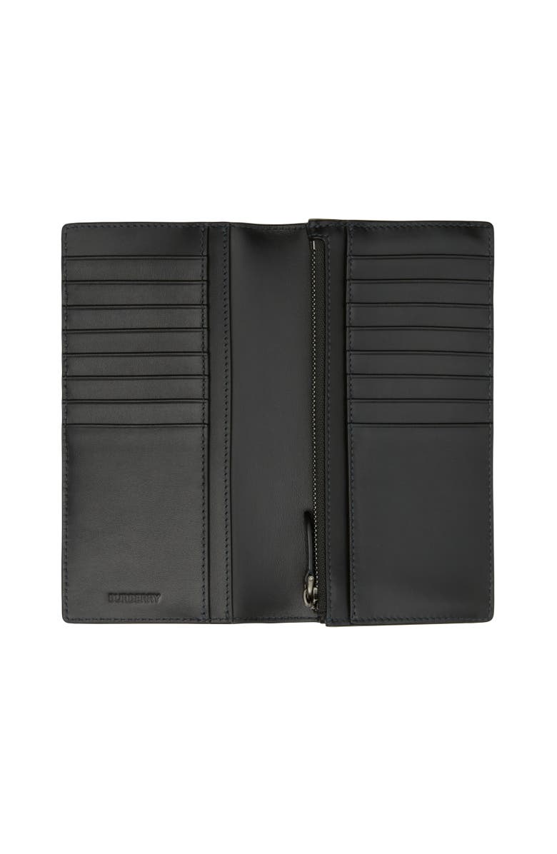 Burberry Check Continental Wallet, Alternate, color, Charcoal