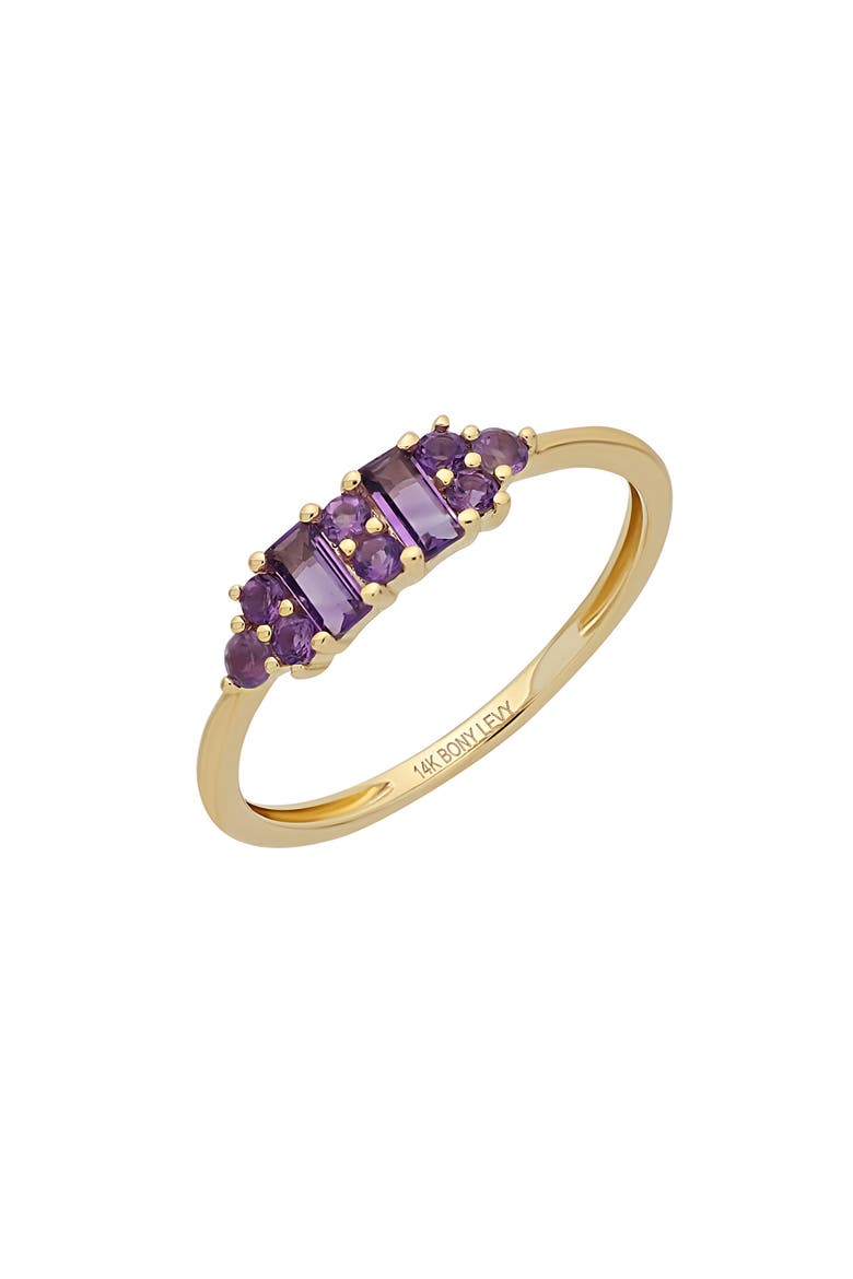 14k Gold Amethyst Ring, Main, color, 0.39 CTW MIX