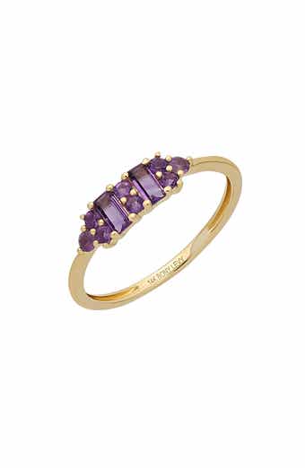 14k Gold Amethyst Ring