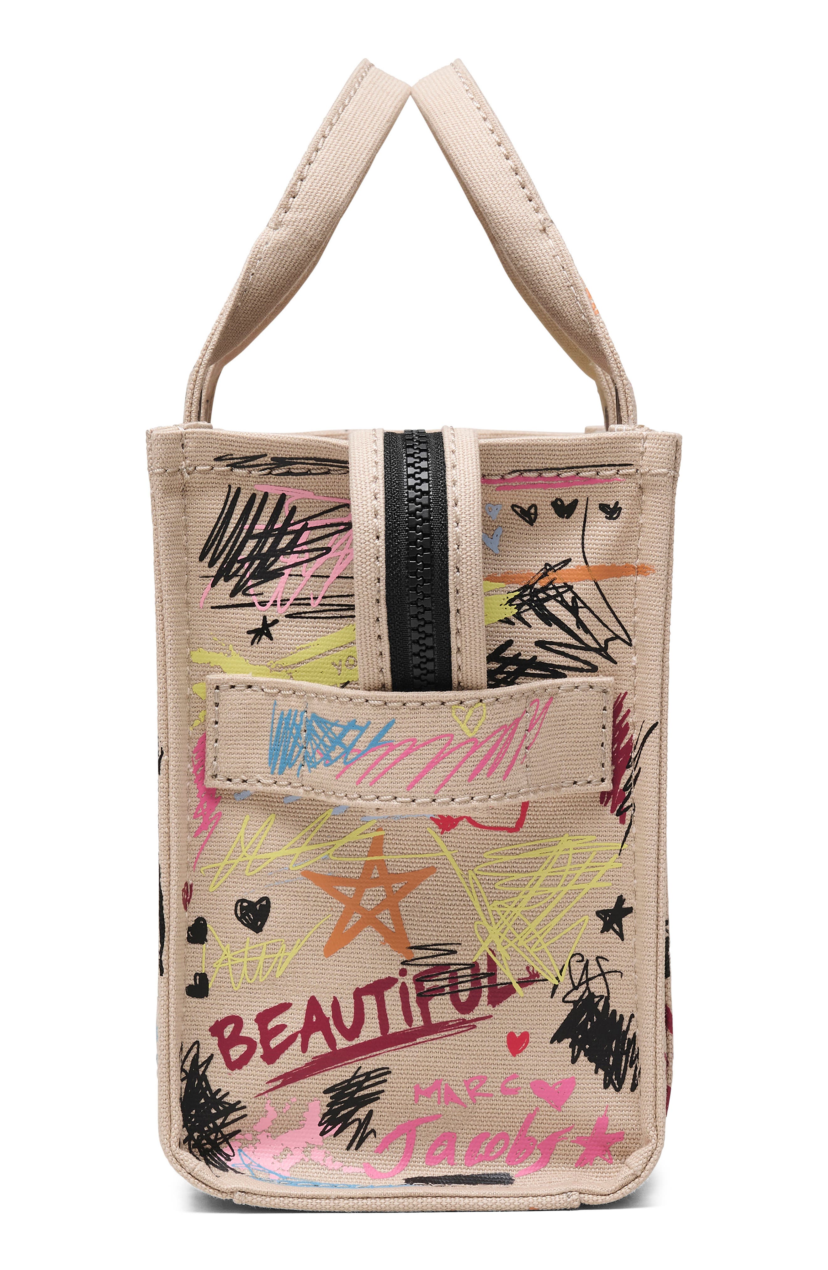 Marc Jacobs The Small Canvas Tote, Alternate, color, Beige Multi