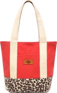 New Amsterdam Leatherworks Kylee Medium Colorblock Canvas Tote