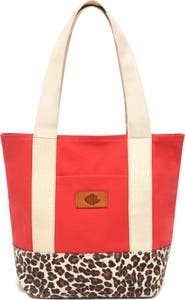 New Amsterdam Leatherworks Kylee Medium Colorblock Canvas Tote