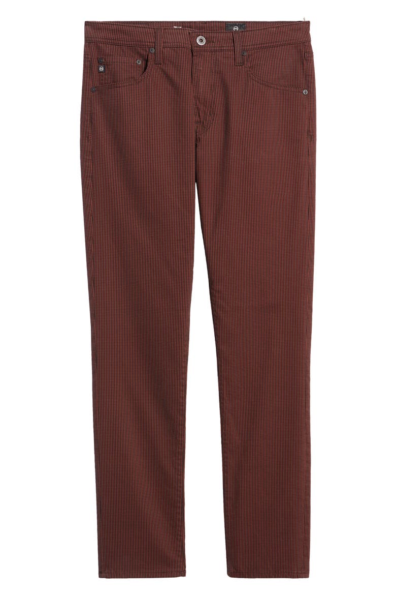 Tellis Slim Fit Stretch Pants, Alternate, color, BRIDGEWATER MUTED BRICK