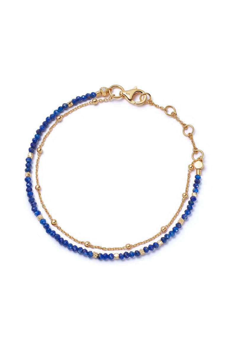 Gold Fine Biography Lapis Bracelet, Main, color, Lapis