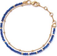 Astley Clarke Gold Fine Biography Lapis Bracelet