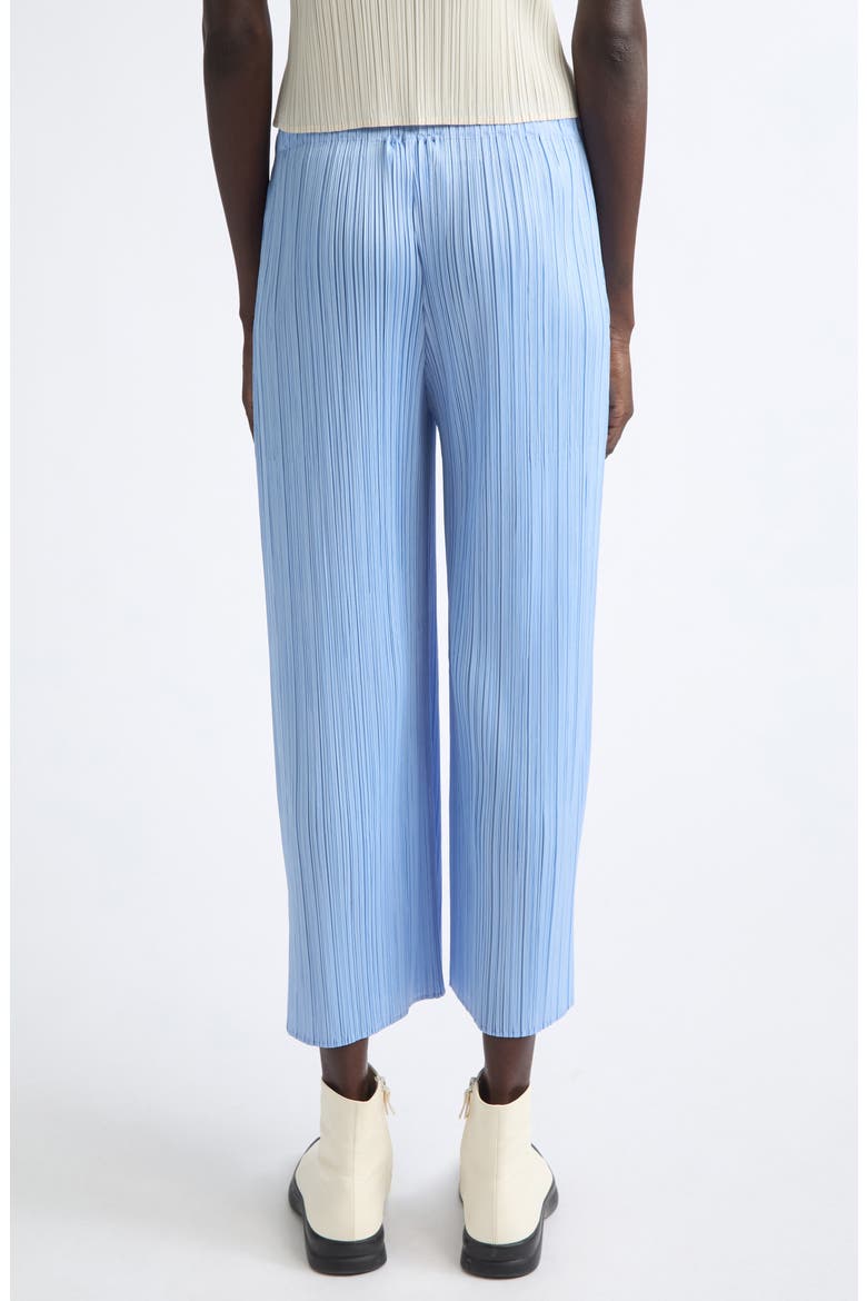 Monthly Colors August Pleated Crop Straight Leg Pants, Alternate, color, LIGHT BLUE