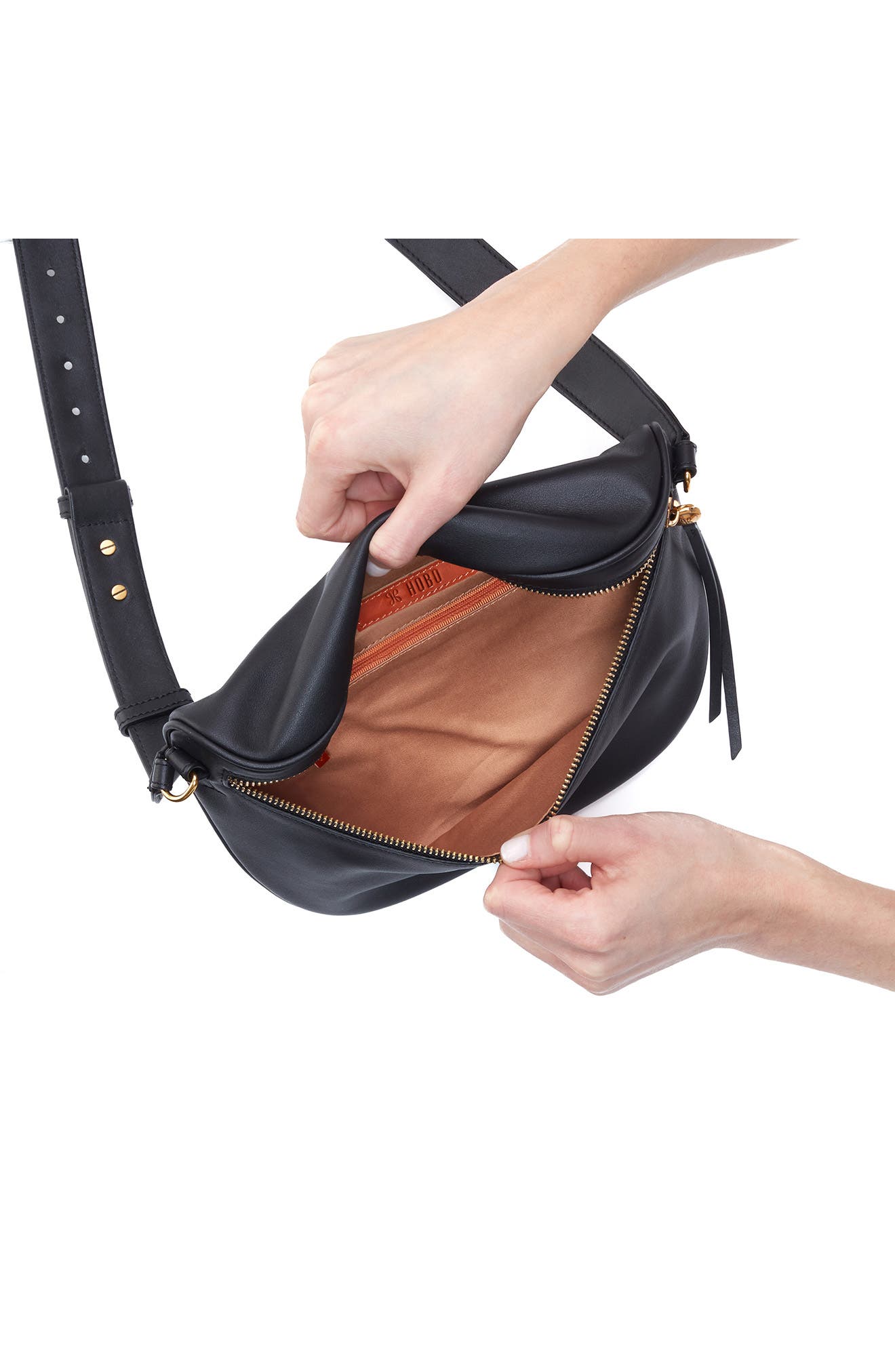 HOBO Juno Leather Belt Bag, Alternate, color, 