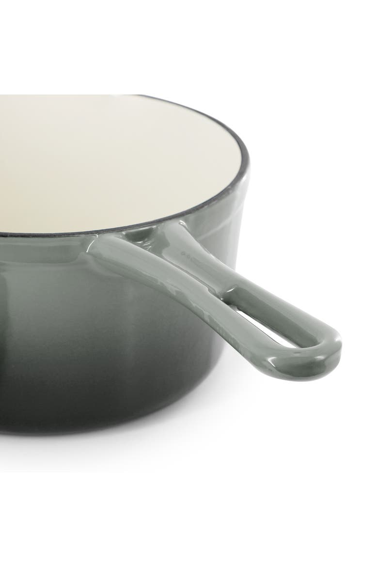 2 Quart Enameled Cast Iron Sauce Pan, Alternate, color, Gray