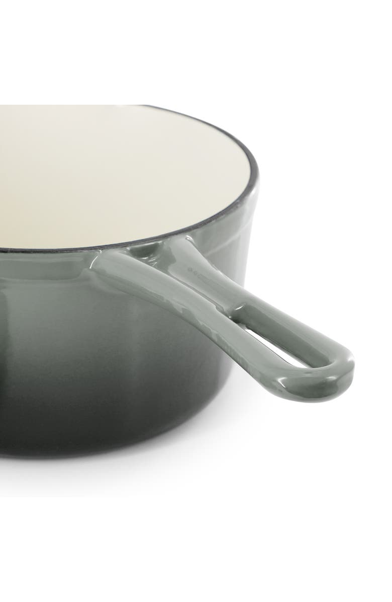 Megachef 2 Quart Enameled Cast Iron Sauce Pan, Alternate, color, Gray