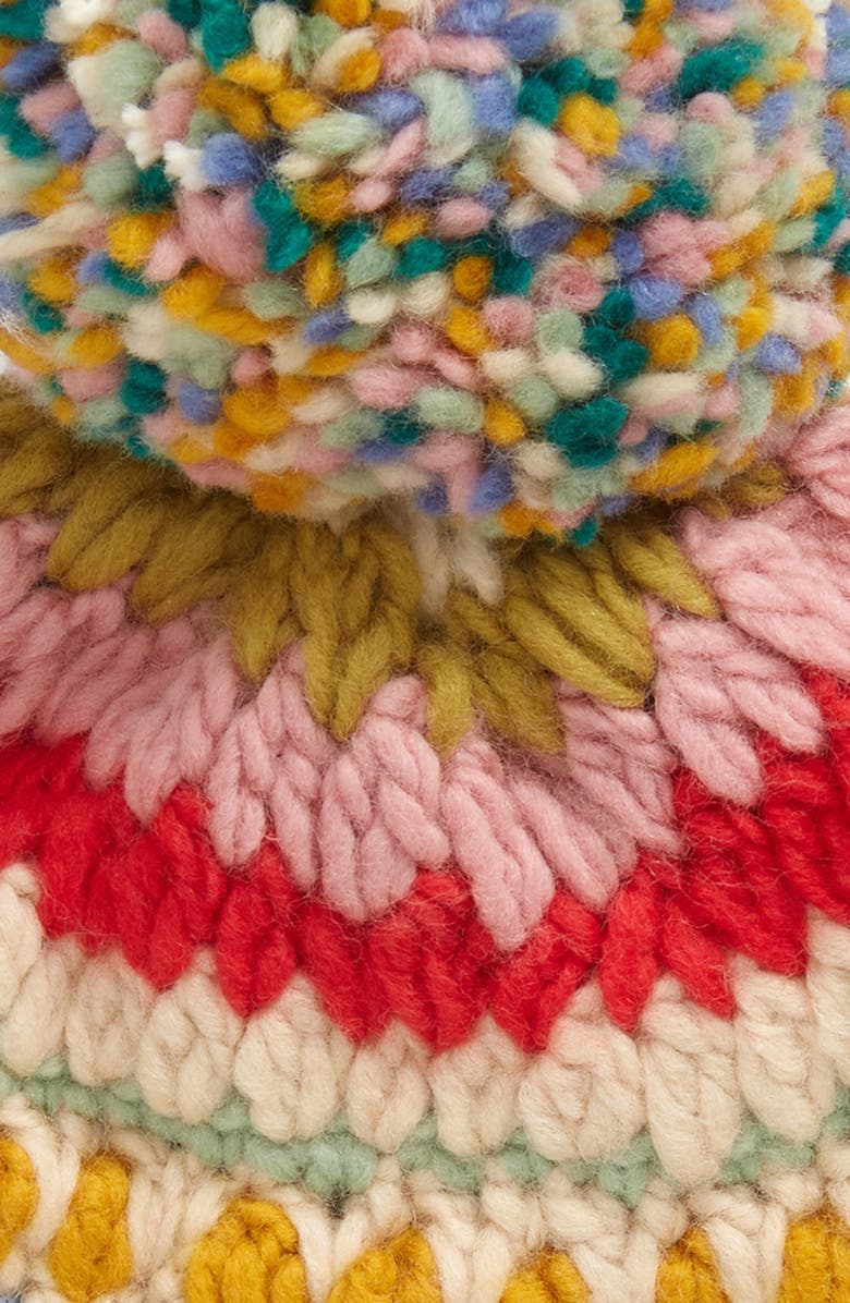 FRENCH KNOT Crochet Wool Hat, Alternate, color, Natural