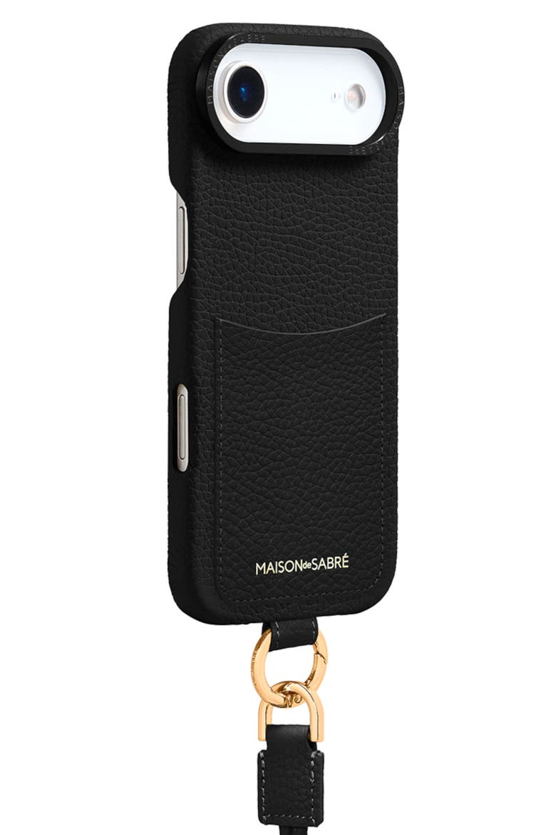 Sling Phone Case iPhone 17 Air, Alternate, color, Black Caviar