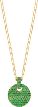 Bony Levy El Mar Gemstone Pavé Pendant Necklace